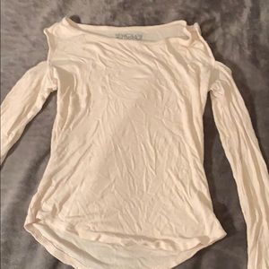 shoulder cut long sleeve